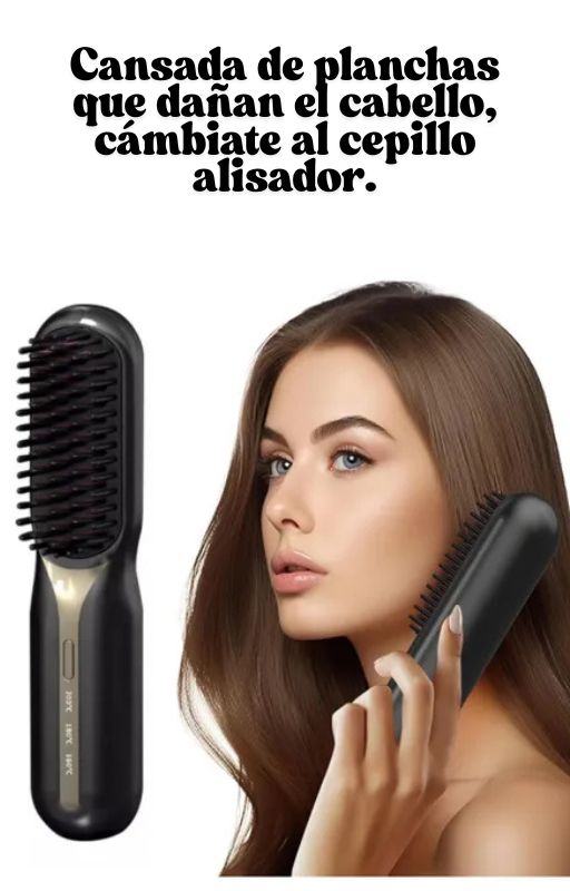Cepillo Alisador Portatil Inalambrico