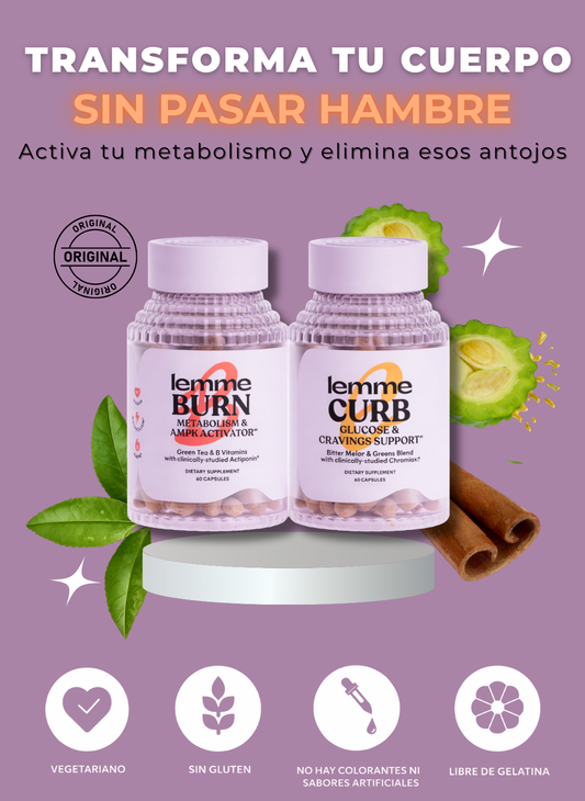 Dúo Metabólico 2x1 Lemme Burn & Lemme Curb